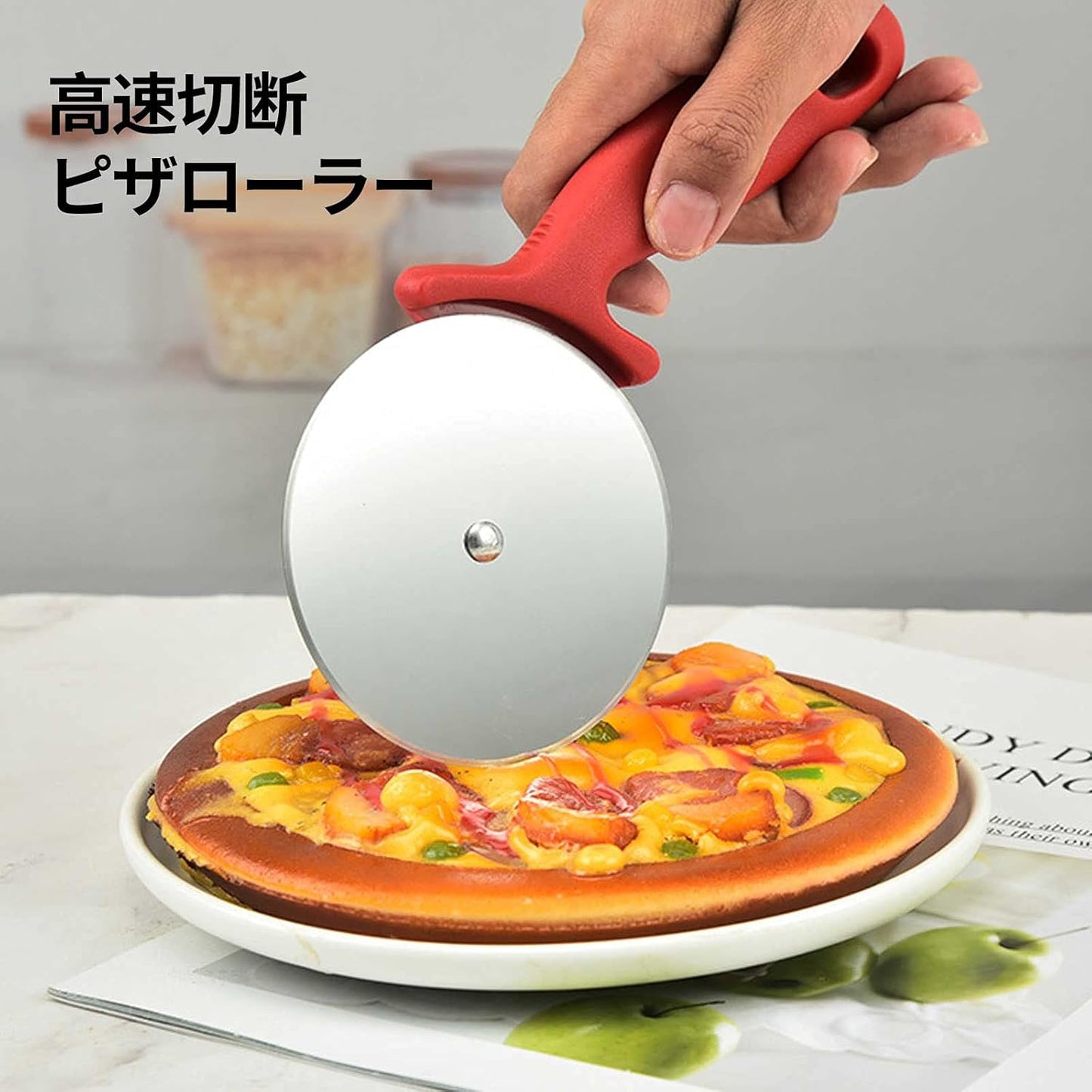 Pizza Cutter, Pizza r Big Size  Cooker Stainless Steel, Commercial Use, Kitchen Helper(random color)