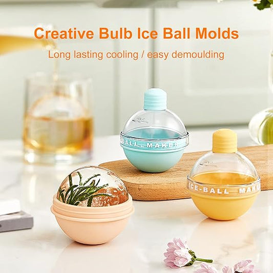 Bulb Ice Cube Hockey Mold Silicone Ice Maker Ball tray  (Random color)