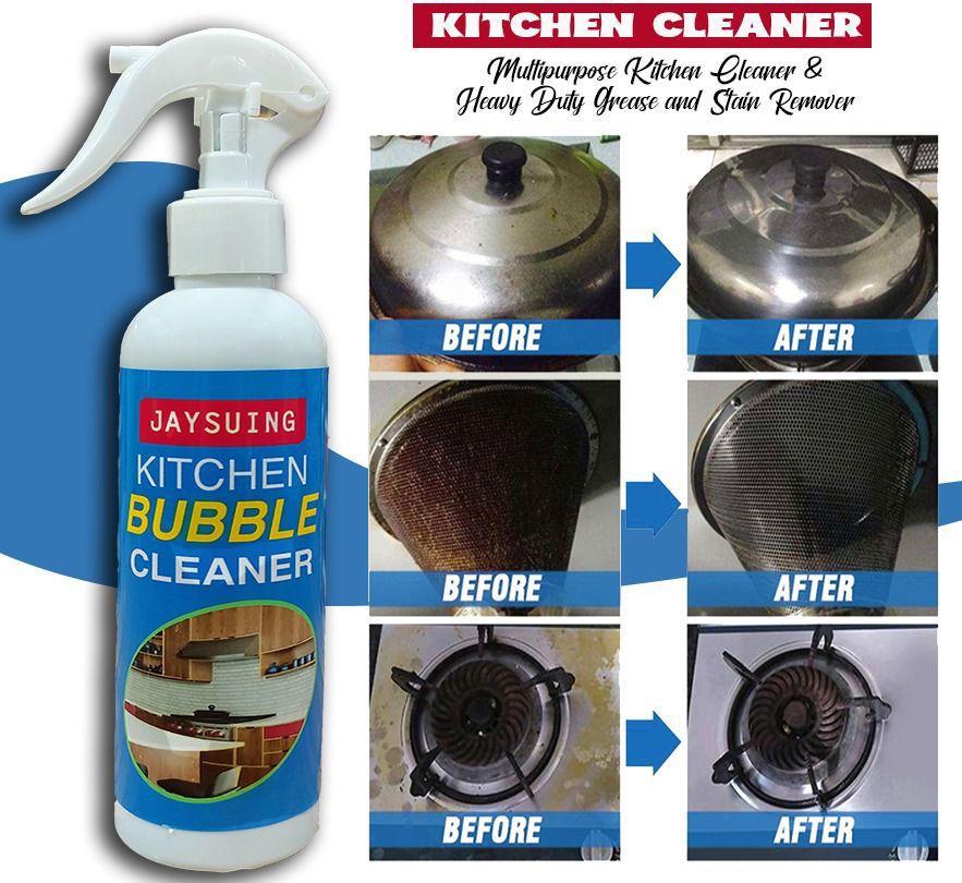 Kitchen Heavy Duty Cleaning Spray | Kitchen Bubble cleaner Spray clear remove all greases stain and dirts - 200ml