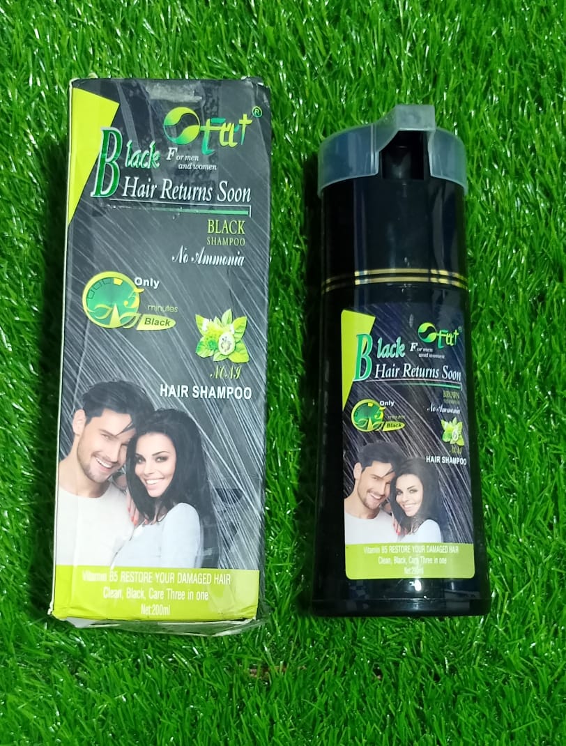 ((NW00022)) (Black )O Fat Hair Darkening Shampoo (200ml)