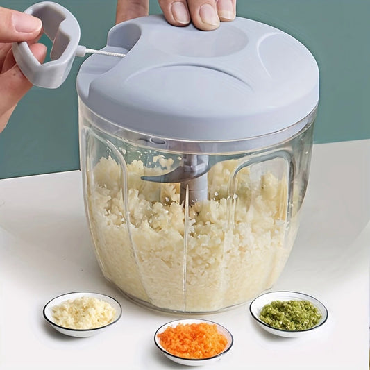 Hand Pulled Multipurpose Chopper &amp; Cutter | Rope Pulled Chopper Multifunctional Meat Grinder, Vegetable Cutter (Random Color)