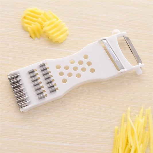 Multipurpose Vegetable Fruit Cutter Metal Scraper Fruit Grater Potato Carrot Cucumber Slicer Garlic Slicer Apple Kitchen Accessories Cooking Tool Cutter(random color)