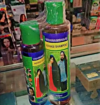 Pack of 2 Adivasi Hair Oil 120 ml + Adivasi Hair shampoo 200ml (Without box)